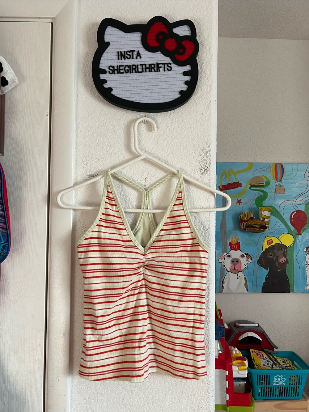Y2K styled baby sports tank